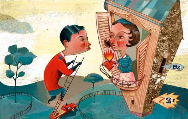 Illustration zu 'Dat du min Leevsten büst' von Christoph Mett