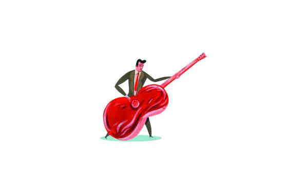 Illustration zu 'Es wohnet ein Fiedler' von Christoph Mett