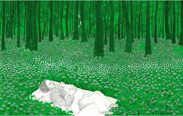 Illustration zu 'Vyssa lulla litet barn' von Frank Walka