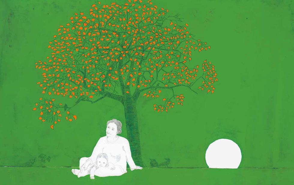 Illustration zu »Schlaf, Kindchen, balde« von Frank Walka