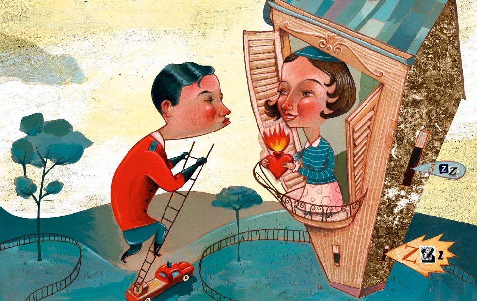 Illustration zu »Dat du min Leevsten büst« von Christoph Mett