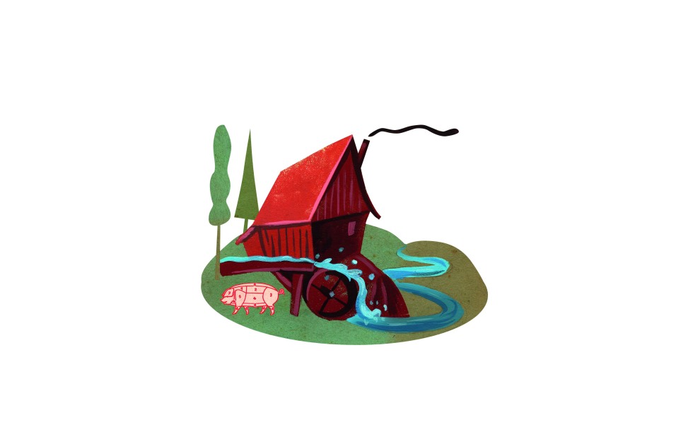 Illustration zu »Es klappert die Mühle« von Christoph Mett