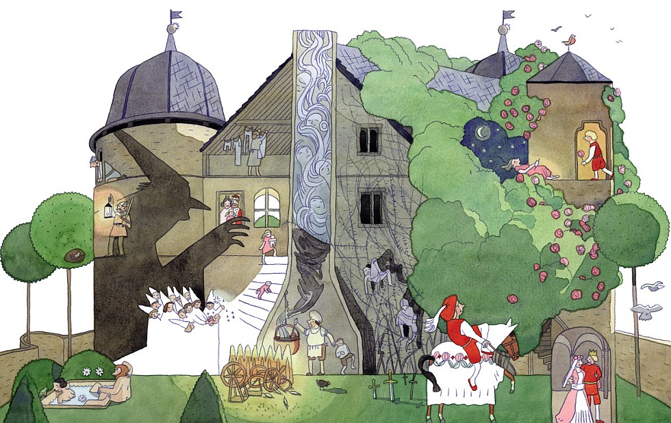 Illustration zu »Dornröschen war ein schönes Kind« von Markus Lefrançois