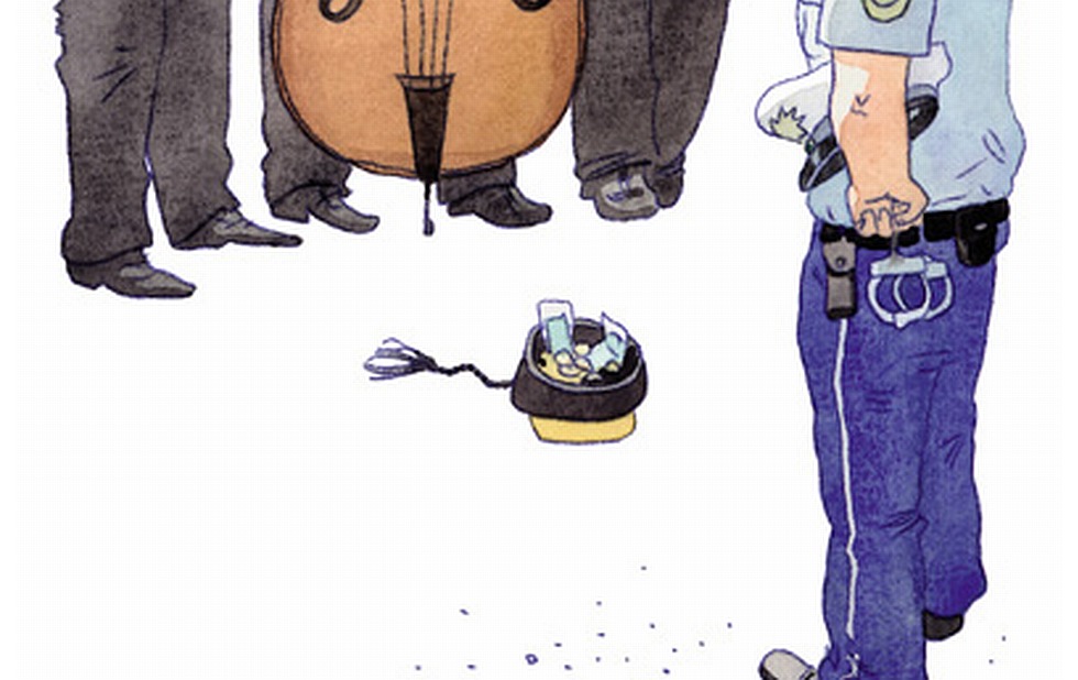 Illustration zu »Drei Chinesen mit dem Kontrabass« von Markus Lefrançois
