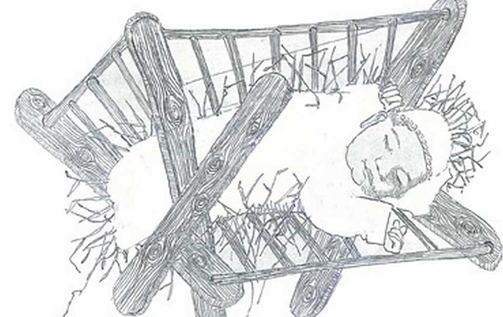 Illustration zu »O Jesulein zart« von Frank Walka