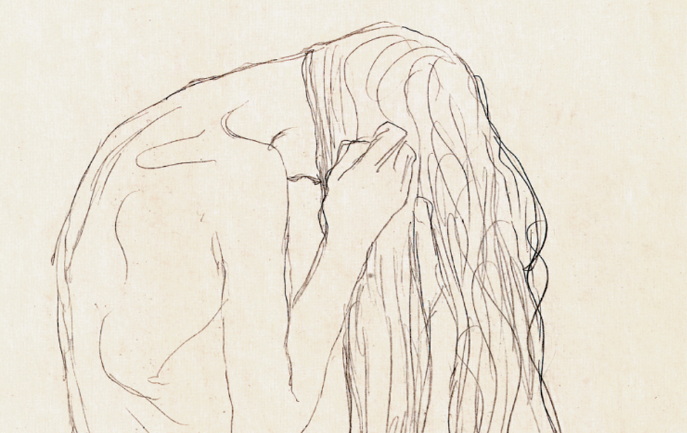 Illustration zu »The Ash Grove« von Gustav Klimt
