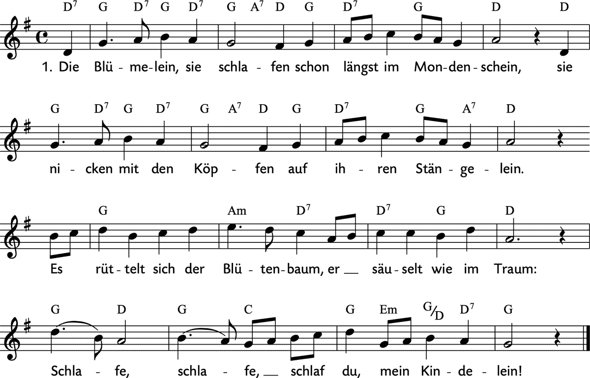 Noten 'Sandmännchen'
