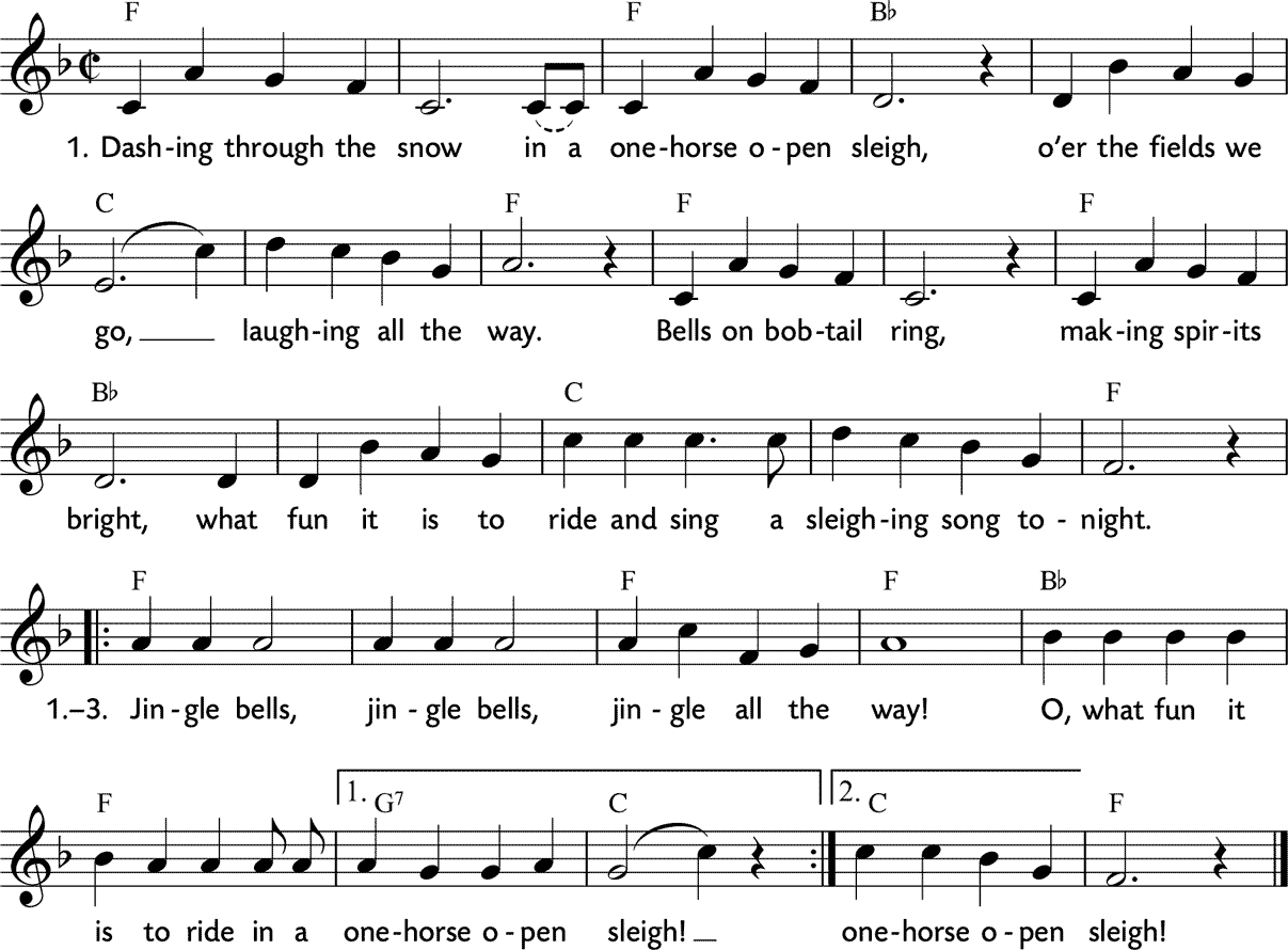 Noten 'Jingle bells'