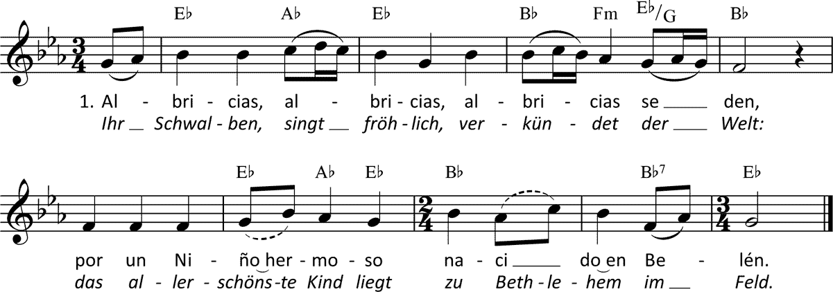 Noten 'Albricias, albricias'
