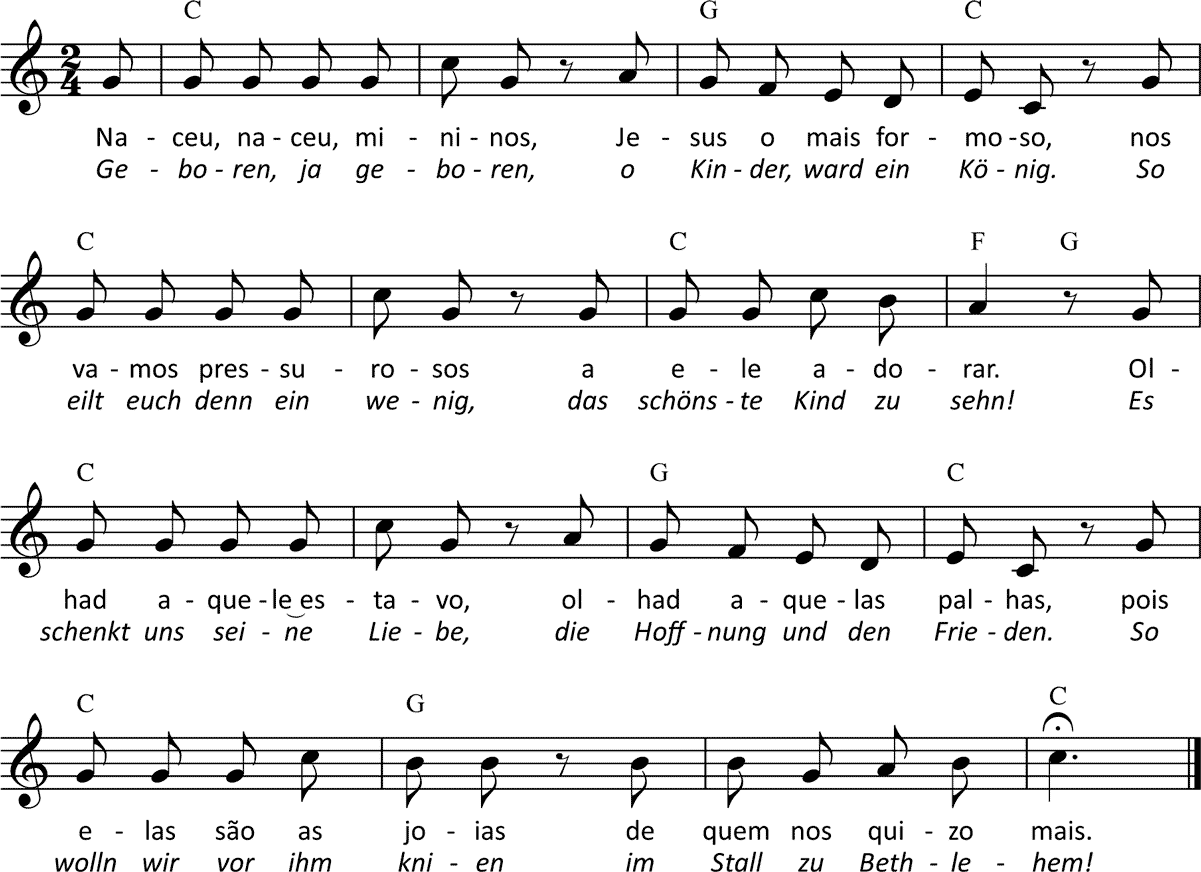 Noten 'Naceu, naceu'